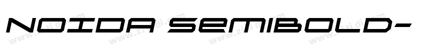 NOIDA SemiBold字体转换